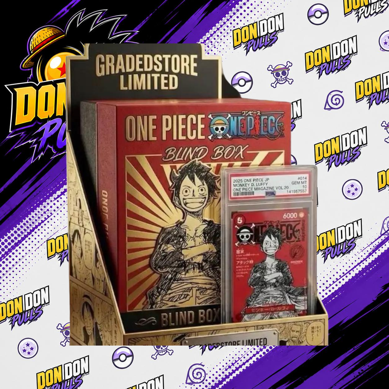 Don Don Pulls X Graded Store – One Piece Blind Box Edition Vol.1