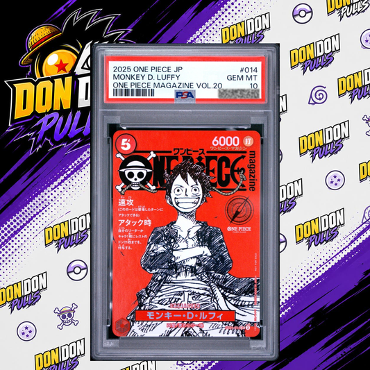 ONE PIECE Red Magazine Promo PSA 10 Monkey D Luffy ST21-014 2025 Japanese